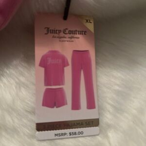 Juicy couture 3 piece sleepwear